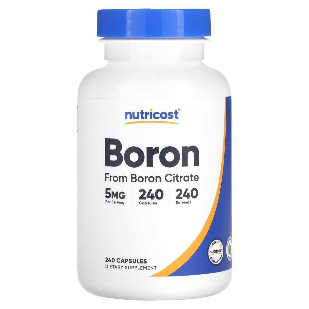 Nutricost , Boron, 5 Mg 240 Capsules