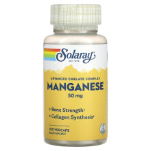 Solaray, Mangan, Advanced Chelate Complex, 50 mg, 100 VegCaps