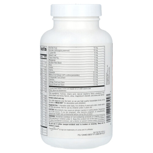 Source Naturals, Mega-Kid, Multi-Vitamines à Croquer, 2-10 Ans, Baie Naturelle, 60 Galettes 2