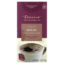 Teeccino, Tisane Torréfiée, Mocha, Sans Caféine, 25 Sachets de Thé, 5,3 oz (150 g)