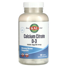 KAL, Calciumcitrat D-3, 180 Tabletten