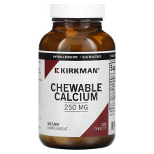 Kirkman Labs, Calcium à Croquer, 250 mg, 120 Comprimés
