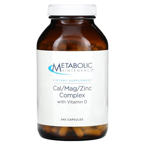 Metabolic Maintenance, Complexe Cal/Mag/Zinc avec Vitamine D, 240 Gélules