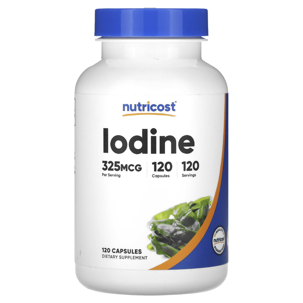 Nutricost , Iodine, 325 Mcg, 120 Capsules