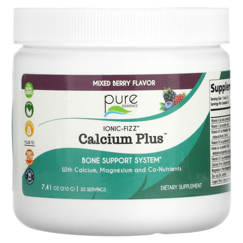 Pure Essence, Ionic-Fizz, Calcium Plus, Gemischte Beeren, 7,41 oz (210 g)