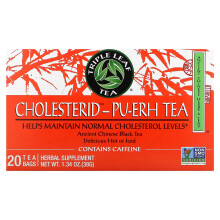 Triple Leaf Tea, Thé Cholesterid-Pu-Erh, 20 Sachets de Thé, 1,34 oz (38 g)
