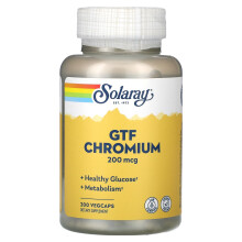 Solaray, GTF Chrom, 200 mcg, 200 VegCaps