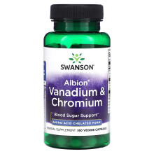 Swanson, Albion Vanadium & Chrom, 60 Veggie-Kapseln