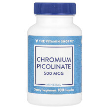 The Vitamin Shoppe, Chrompicolinat, 500 mcg, 100 Kapseln