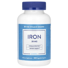 The Vitamin Shoppe, Eisen, 28 mg, 300 pflanzliche Kapseln