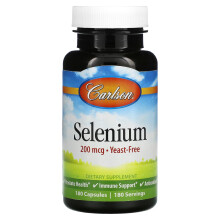 Carlson, Sélénium, 200 mcg, 180 Capsules
