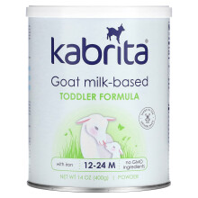 Kabrita, Lait de Chèvre en Poudre pour Enfants en Bas Âge avec Fer, 14 oz (400 g) Poudre