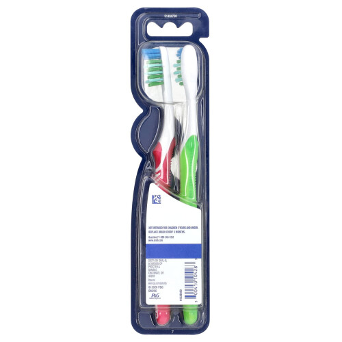 Oral-B Oral-B, Brosse à dents Élimination Bactéries, Moyenne, 2 Brosses 1