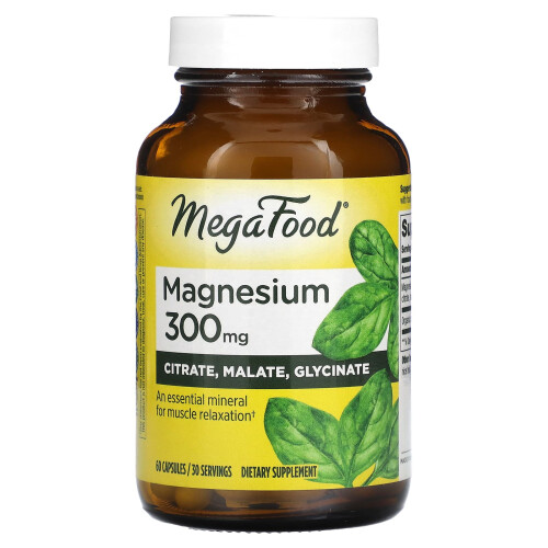 MegaFood, Magnésium, 300 mg, 60 Gélules