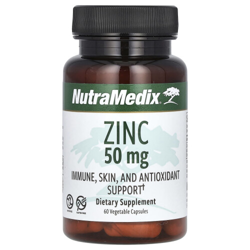 NutraMedix NutraMedix, Zinc, 50 mg, 60 Vegetable Capsules