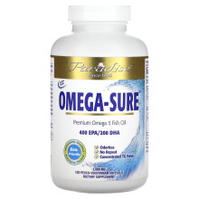 Paradise Herbs, Omega-Sure, Premium Omega-3 Fischöl, 1.000 mg, 120 Pesco-Vegetarische Softgels
