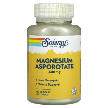 Solaray, Magnesiumasporotat, 400 mg, 120 VegCaps (200 mg pro Kapsel)