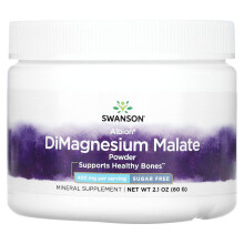 Swanson, DiMagnesiummalat Pulver, 400 mg, 2,1 Unzen (60 g)