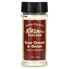 Amish Country Popcorn, Assaisonnement pour Maïs Soufflé, Crème Aigre et Oignon, 5 oz (142 g)
