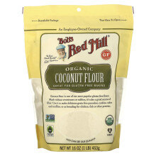 Bob's Red Mill, Farine de Noix de Coco Bio, Sans Gluten, 1 lb (453 g)