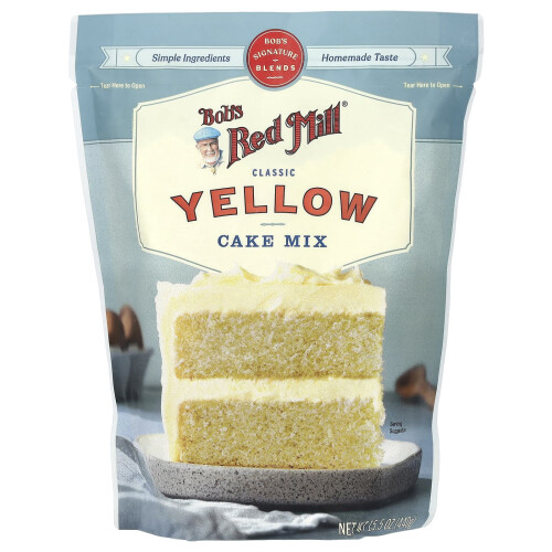Bob's Red Mill, Mélange pour Gâteau Jaune Classique, 15,5 oz (440 g)