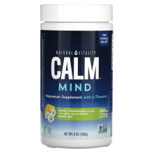 Natural Vitality, CALM Mind, Magnesiumergänzung mit L-Theanin Getränkemischung, Honig Kamille, 6 oz (168 g)