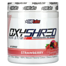 EHPlabs, OxyShred Non-Stim, Thermogener Fettverbrenner, Erdbeer-Sonnenaufgang, 10,6 oz (302 g)