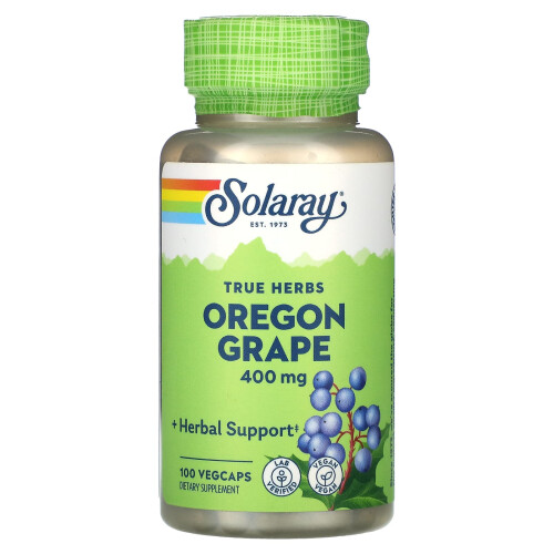 Solaray, True Herbs, Oregon-Grape, 400 mg, 100 VegCaps