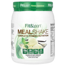 Fit & Lean, Mahlzeiten-Shake, Vanilleeis, 0,97 Pfund (440 g)