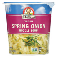 Dr. McDougall's, Soupe Végétalienne aux Nouilles et Oignons Printaniers, 1,9 oz (53 g)