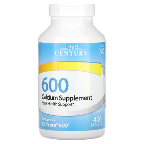 21st Century, Complément de Calcium, 600 mg, 400 Comprimés