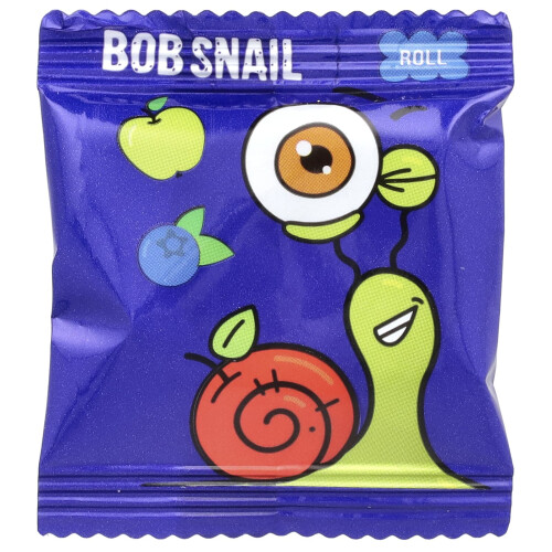 Bob Snail, Fruit Roll, Apple-Blueberry, 10 Pouches, 0.35 oz (10 g) Each 1