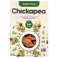 Chickapea, Penne Biologique, 8 oz (227 g)