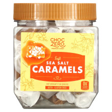 ChocZero, Weiche Meersalz-Karamellen, 9 oz (255 g)