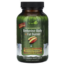 Irwin Naturals, Berberin-Body + Fettverbrenner, 56 flüssige Soft-Gels