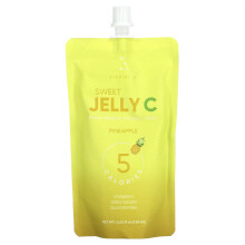 Everydaze, Sladká Jelly C, Plná rostlinná konjaková želé nápoj, Ananas, 5,02 fl oz (150 ml)