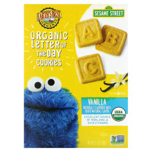 Earth's Best, Biscuits Biologiques Lettre du Jour, 2 Ans et Plus, Vanille, 5,3 oz (150 g)