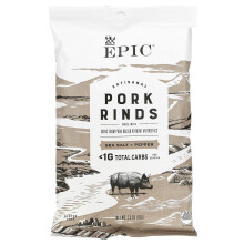 Epic Bar, Handwerklich Hergestellte Schweineschwarten, Meersalz & Pfeffer, 2,5 Unzen (70 g)