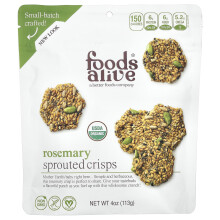 Foods Alive, Gekeimte Crisps, Rosmarin, 4 Unzen (113 g)