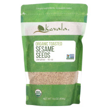 Kevala, Graines de Sésame Biologiques Grillées, Non Décortiquées, 16 oz (454 g)