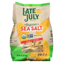 Late July, Bio-Tortilla-Chips, Dünn & Knusprig, Meersalz, 10,1 Unzen (286 g)
