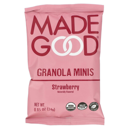 MadeGood, Granola Minis, Erdbeere, 5 Beutel, je 0,85 oz (24 g) 1