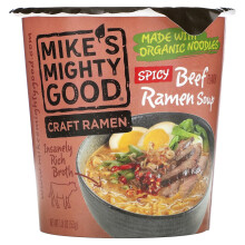 Mike's Mighty Good, Craft Ramen, Scharfe Rinder-Geschmack-Ramen-Suppe, 1,8 Unzen (53 g)