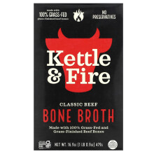 Kettle & Fire, Bouillon d'Os, Bœuf Classique, 16,9 oz (479 g)