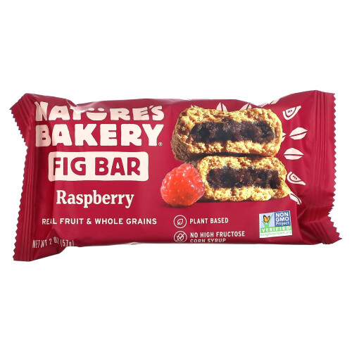 Nature's Bakery, Fig Bar, Raspberry, 6 Twin Packs, 2 oz (57 g) Each 1