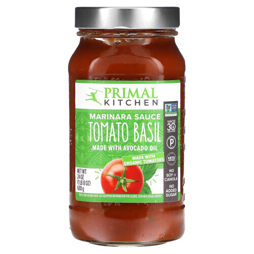 Primal Kitchen, Sauce Marinara Tomate Basilic, 24 oz (680 g)