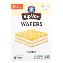 Rip Van Wafels, Waffeln, Vanille, 6er Pack, je 0,78 Unzen (22 g)