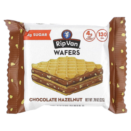 Rip Van Wafels, Chocolate Hazelnut, 6 Pack, 0.78 oz (22 g) Each 2