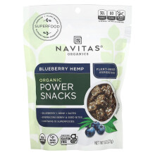 Navitas Organics, Bio-Power-Snacks, Blaubeer-Hanf, 8 oz (227 g)