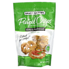 Snack Factory, Brezel-Chips, Knoblauch-Parmesan, Delikatess Art, 7,2 oz (204 g)